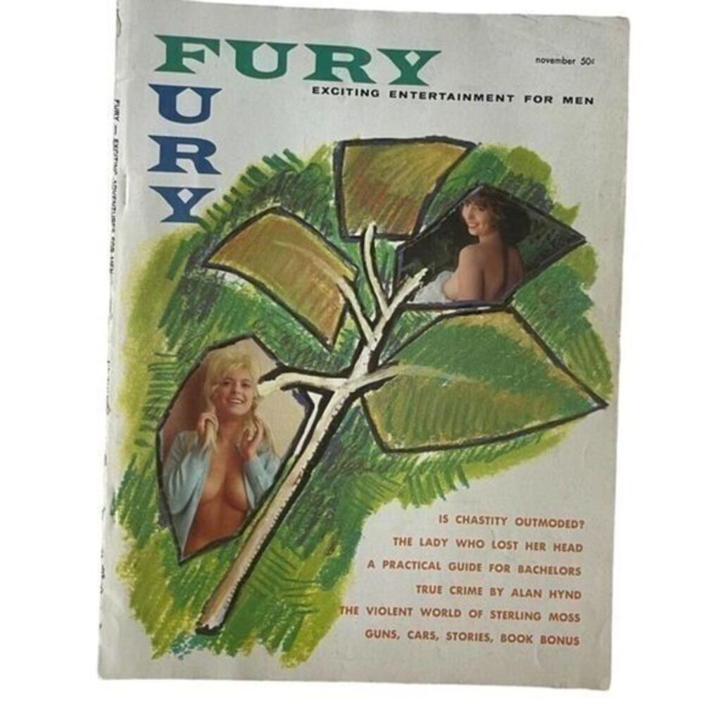 Fury Magazine November 1962 Men’s Interest Photographic Sexy Pin-Up Model Nudes